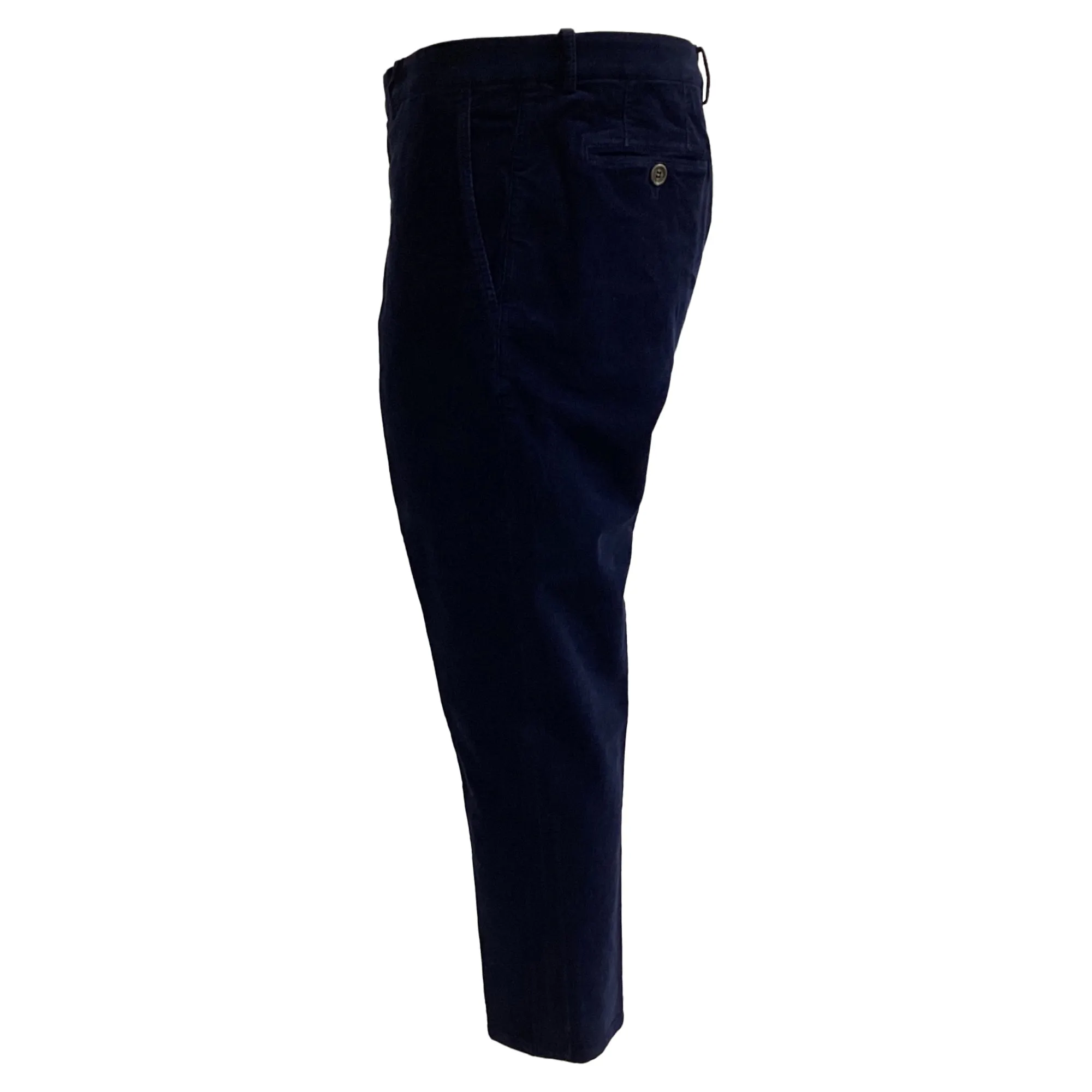 Brunello Cucinelli Pants in Navy Blue Corduroy