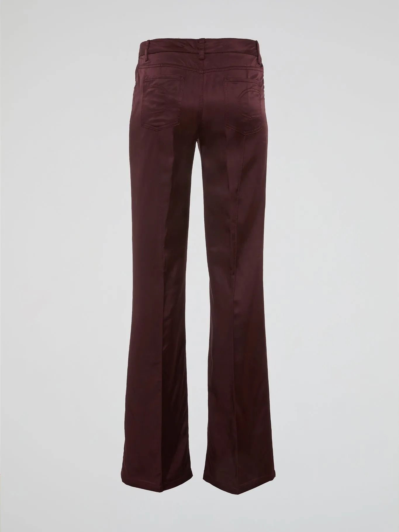 Burgundy Flared Pants