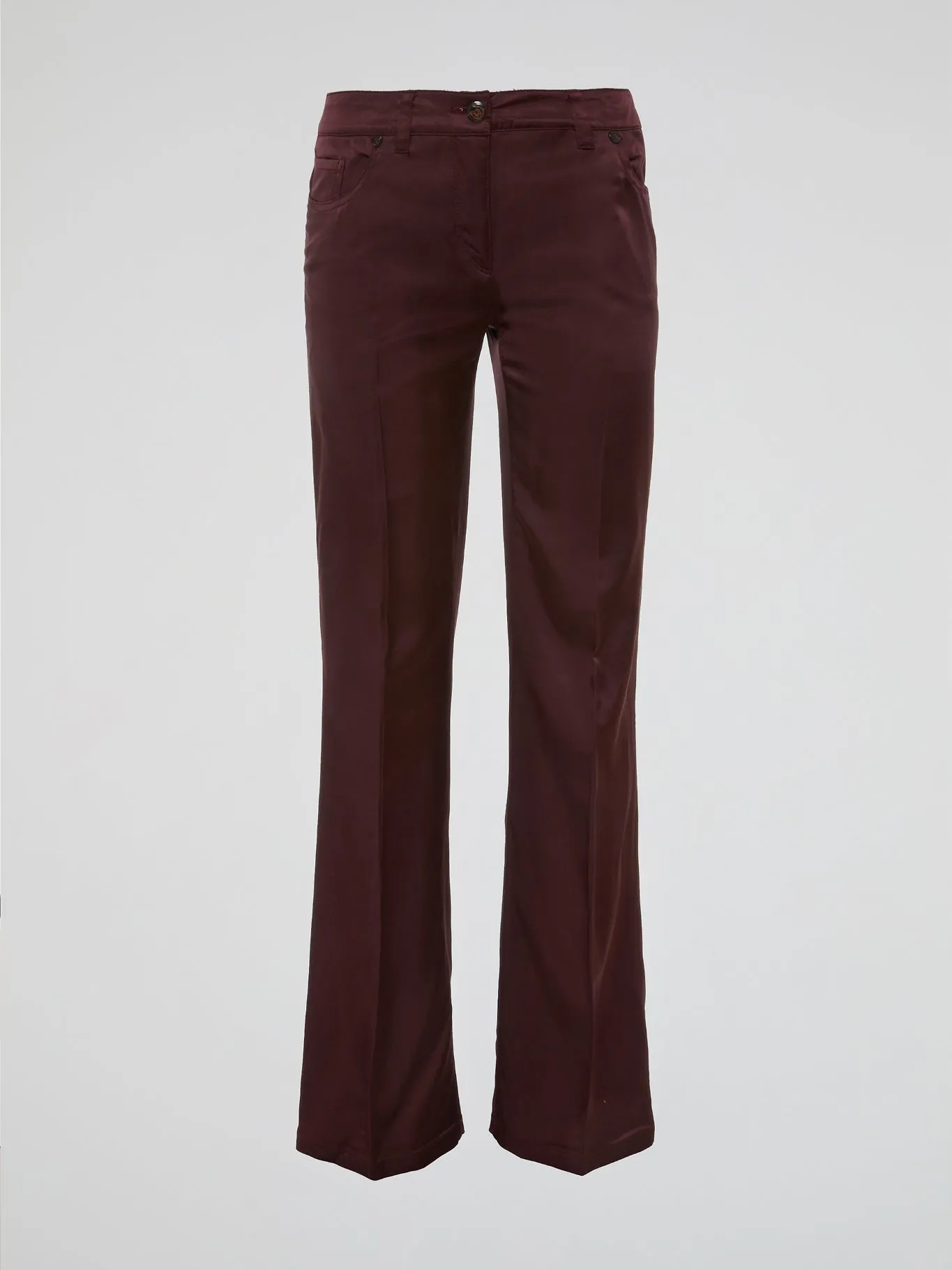 Burgundy Flared Pants