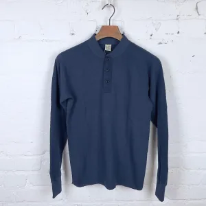 buzz rickson's | l-s thermal henley - navy