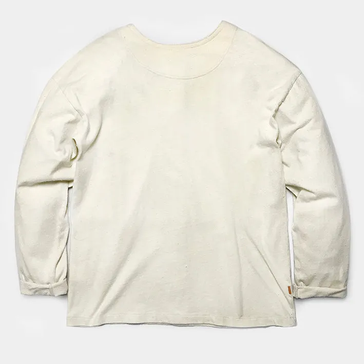 BZEN INDOCHINE - M.3068 CALEB RELAX FIT 4 BUTTON HENLEY-E0 OFF WHITE
