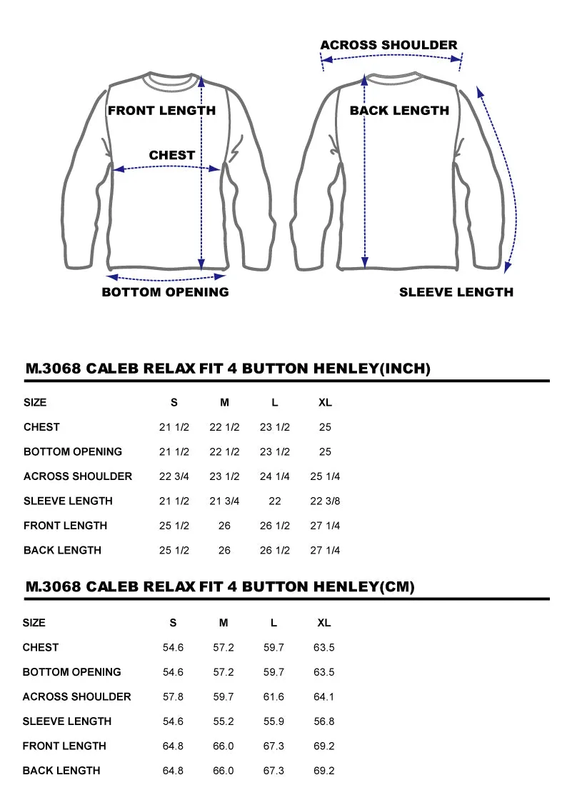 BZEN INDOCHINE - M.3068 CALEB RELAX FIT 4 BUTTON HENLEY-E0 OFF WHITE
