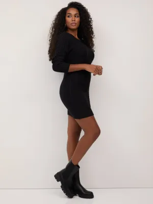 Cable-Knit Sweater Dress