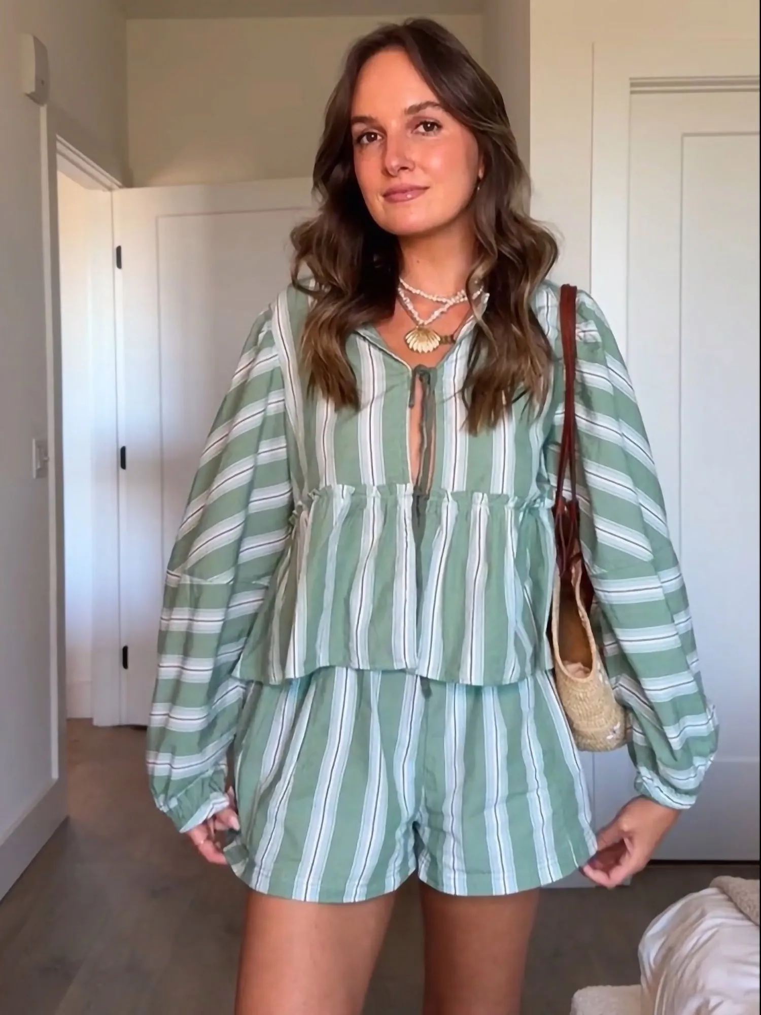 Calista – Trendy Women's Striped Summer Set