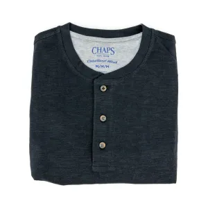Camiseta Chaps Mangas Cortas Cuello Henley Lisa P/ Caballeros