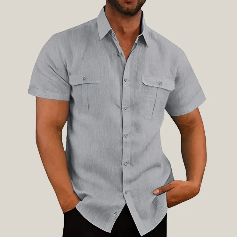 Capri Linen Shirt for Men (Short Sleeve)