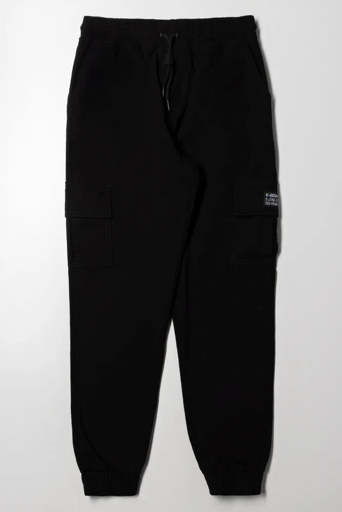 Cargo Joggers Black