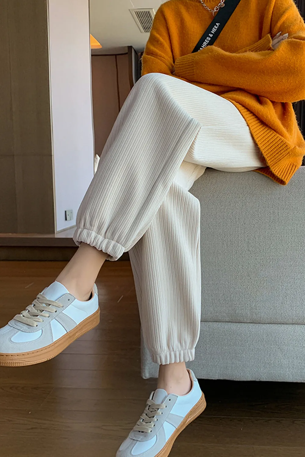 Casual Thick Corduroy Long Sweatpants