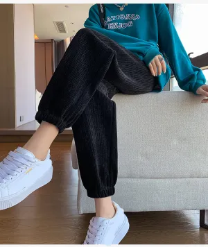 Casual Thick Corduroy Long Sweatpants