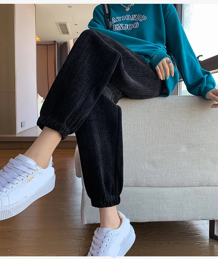 Casual Thick Corduroy Long Sweatpants