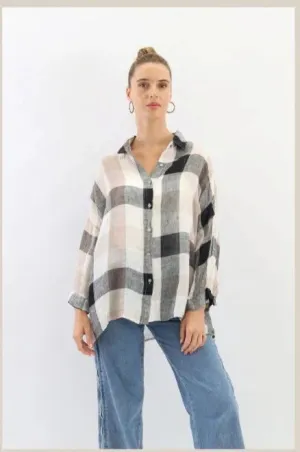 Check Linen Shirt