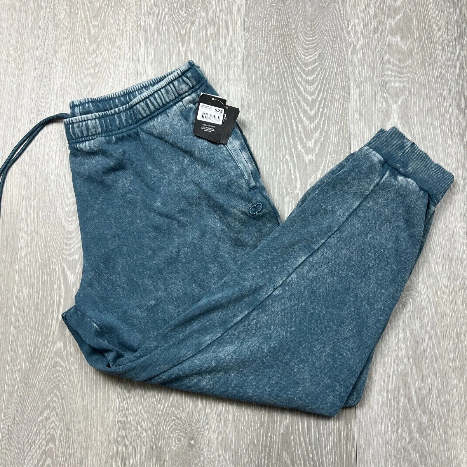 Circuit Men’s Teal Acid Wash Trackies Joggers Size 3XL (New)