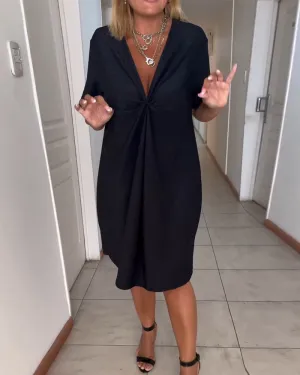 Classic Short-Sleeve Dress