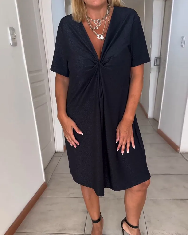 Classic Short-Sleeve Dress