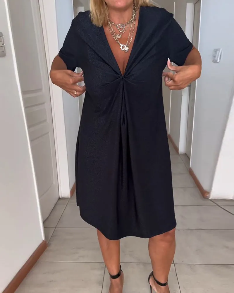 Classic Short-Sleeve Dress