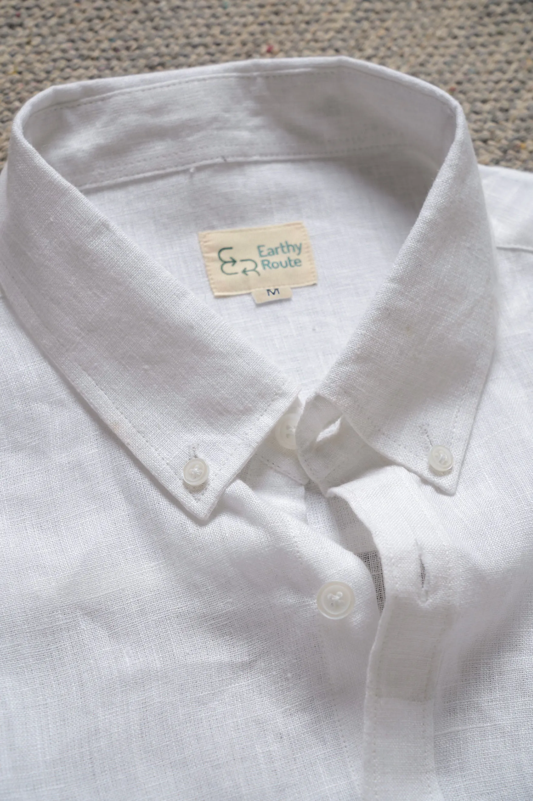 Classic White ·  Button Down Collar · Full Sleeve Shirt
