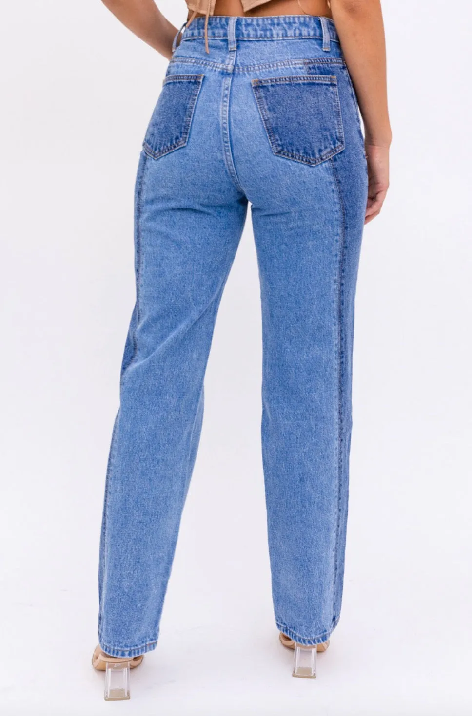 Color Block Jeans
