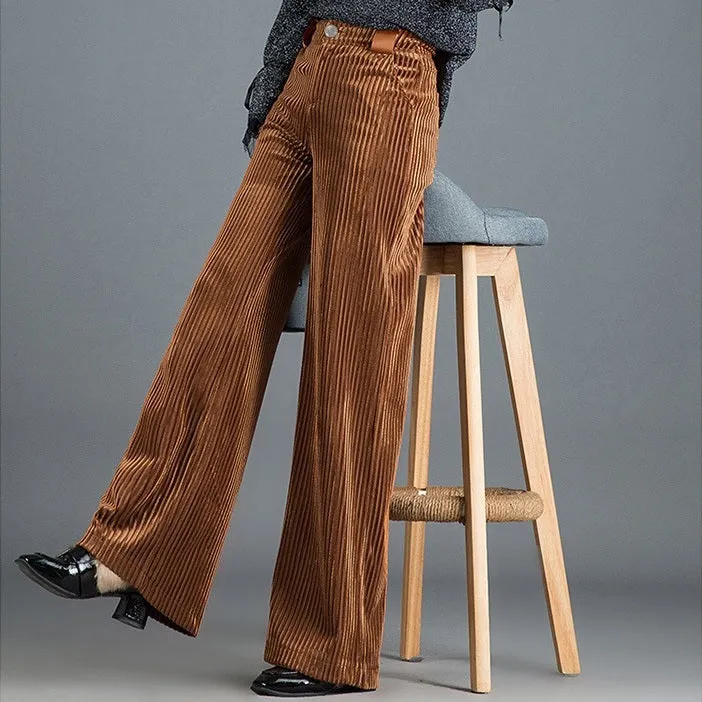 Corduroy Flared Trousers