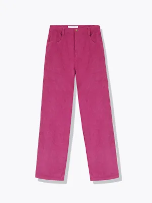 Corduroy Pants-Mulberry