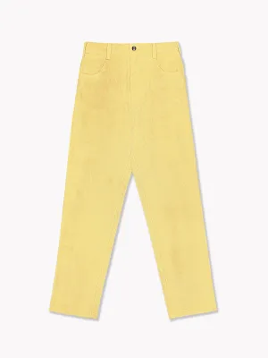 Corduroy Pants-Yellow