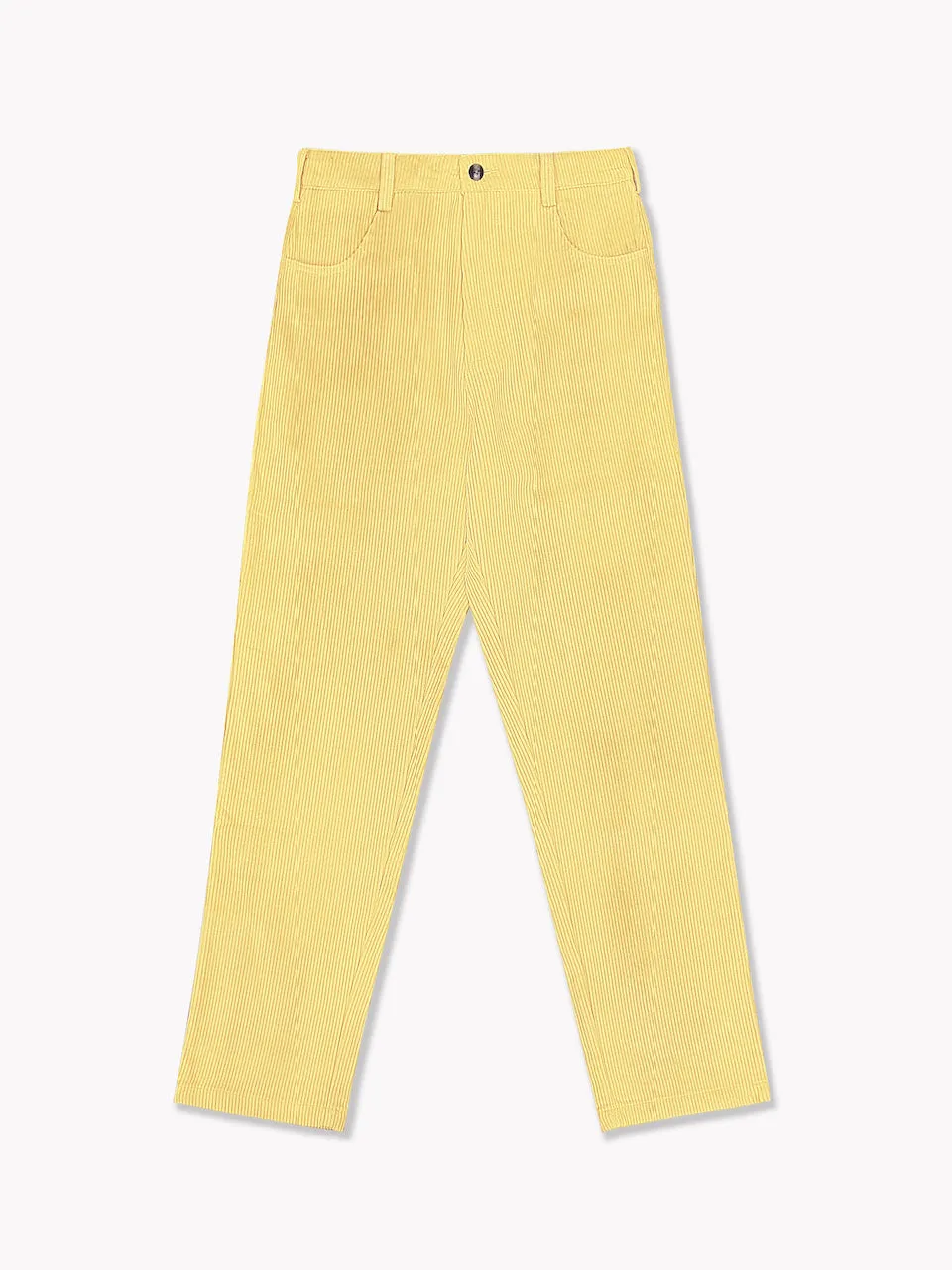 Corduroy Pants-Yellow