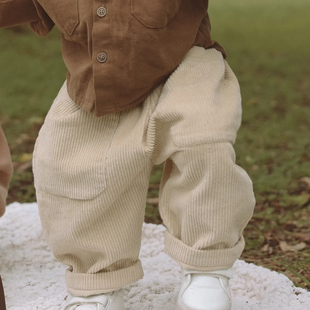 Corduroy Pocket Pants (Cocoa)