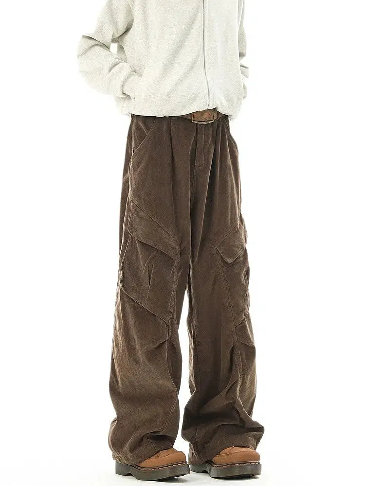 Corduroy Wide-leg Pants
