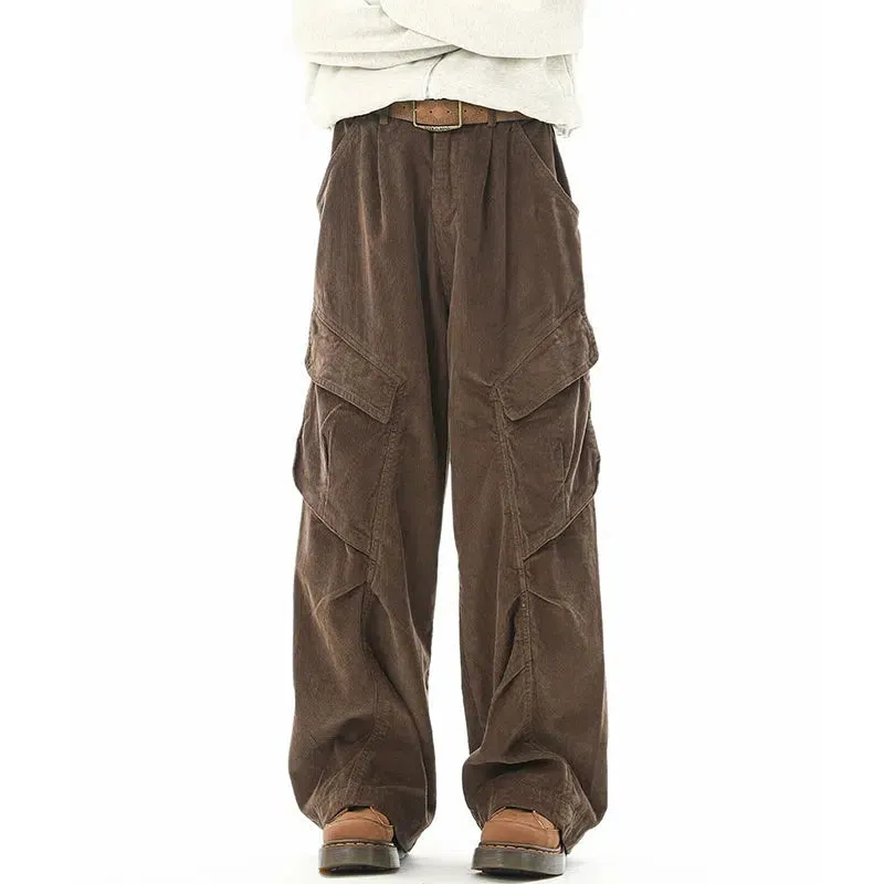 Corduroy Wide-leg Pants