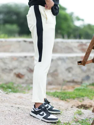Cream Track Pant
