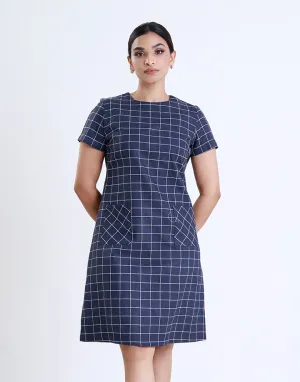 Crew Neck Shift Dress