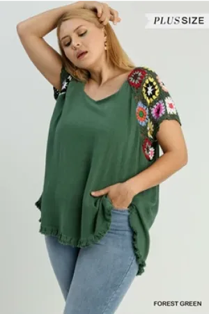 Crochet Square Sleeve Top