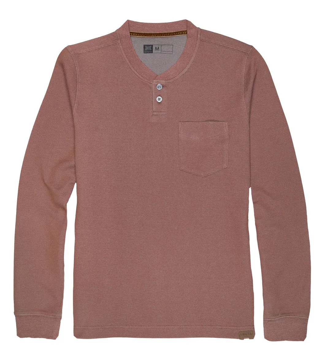 Dakota Grizzly | Remy | 2-Button Henley Shirt | Men's | Russet