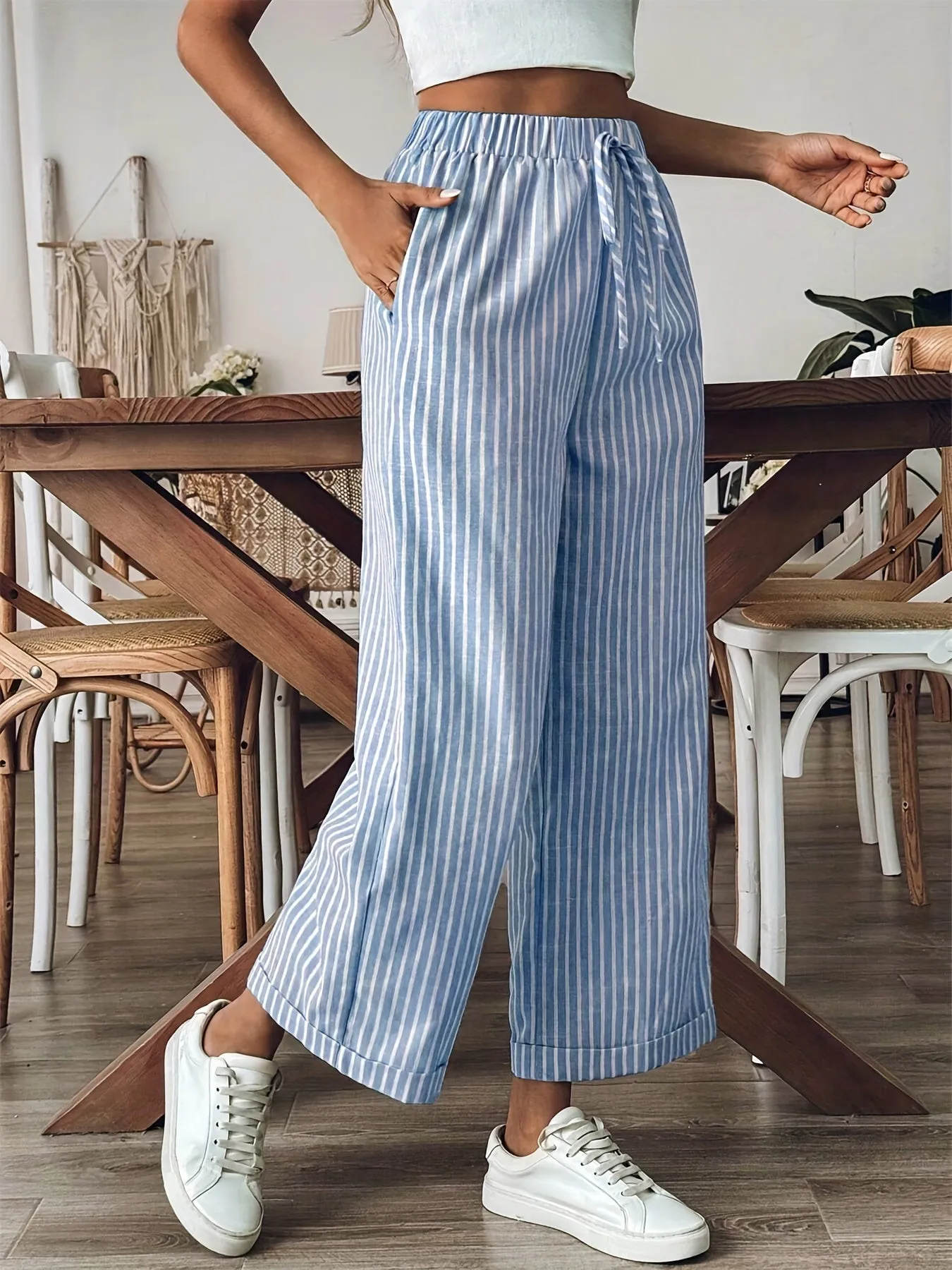 Dawn® | Striped trousers