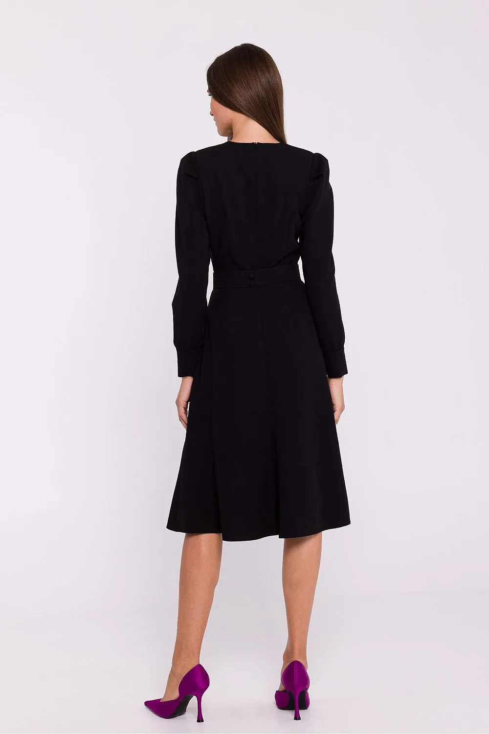 Day-dress Poly Viscose Casual Knee-Length Shift Dress