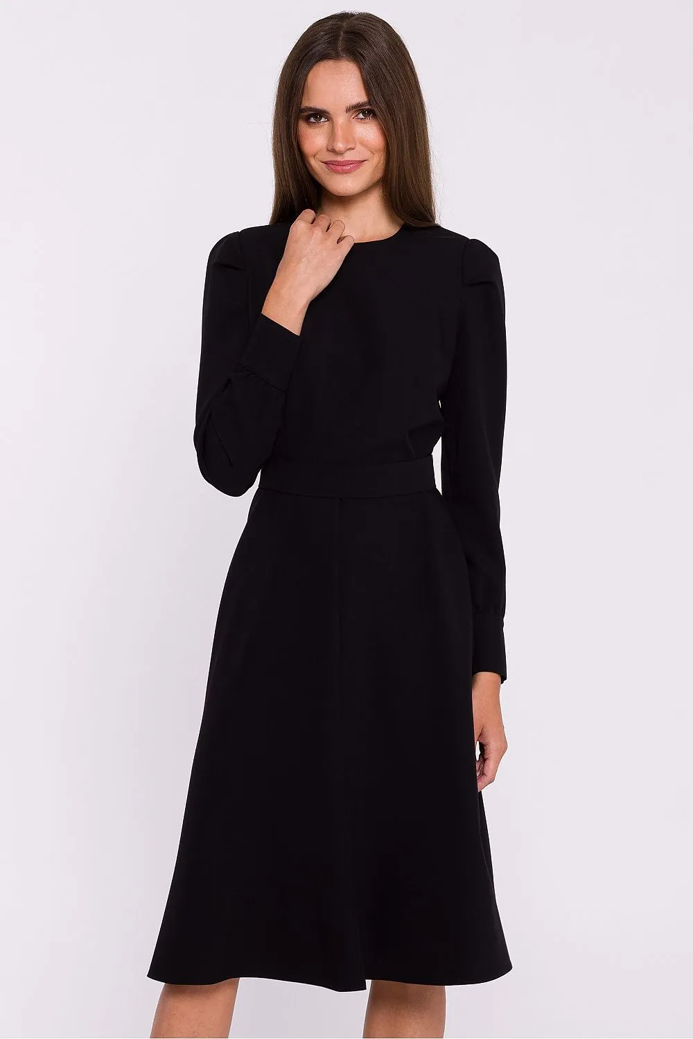 Day-dress Poly Viscose Casual Knee-Length Shift Dress