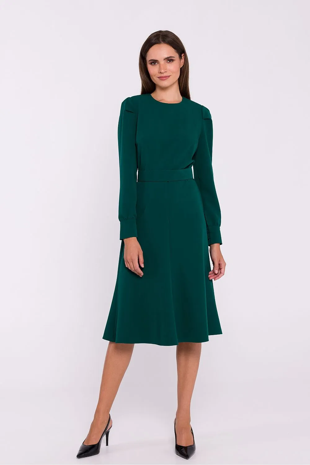 Day-dress Poly Viscose Casual Knee-Length Shift Dress