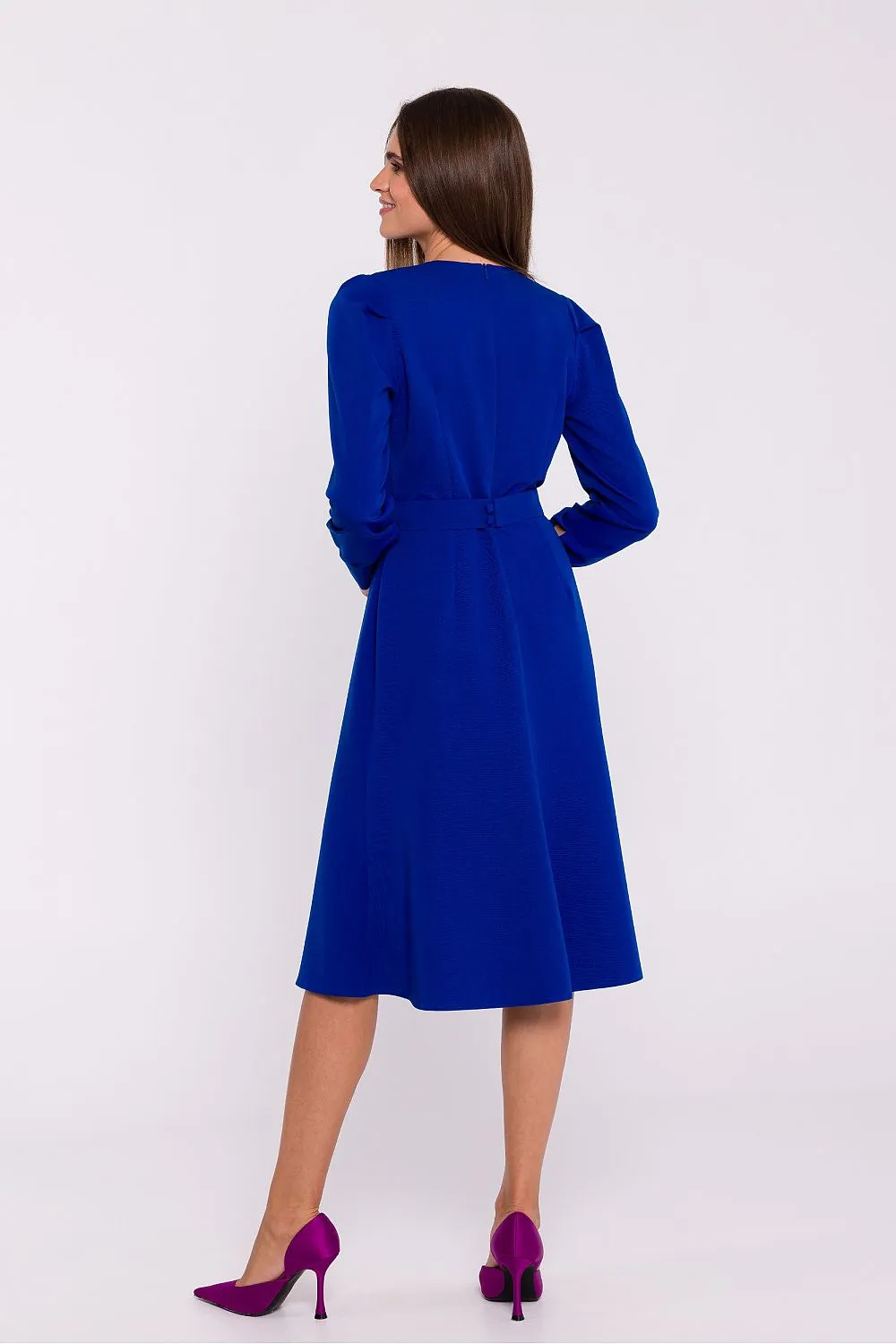 Day-dress Poly Viscose Casual Knee-Length Shift Dress