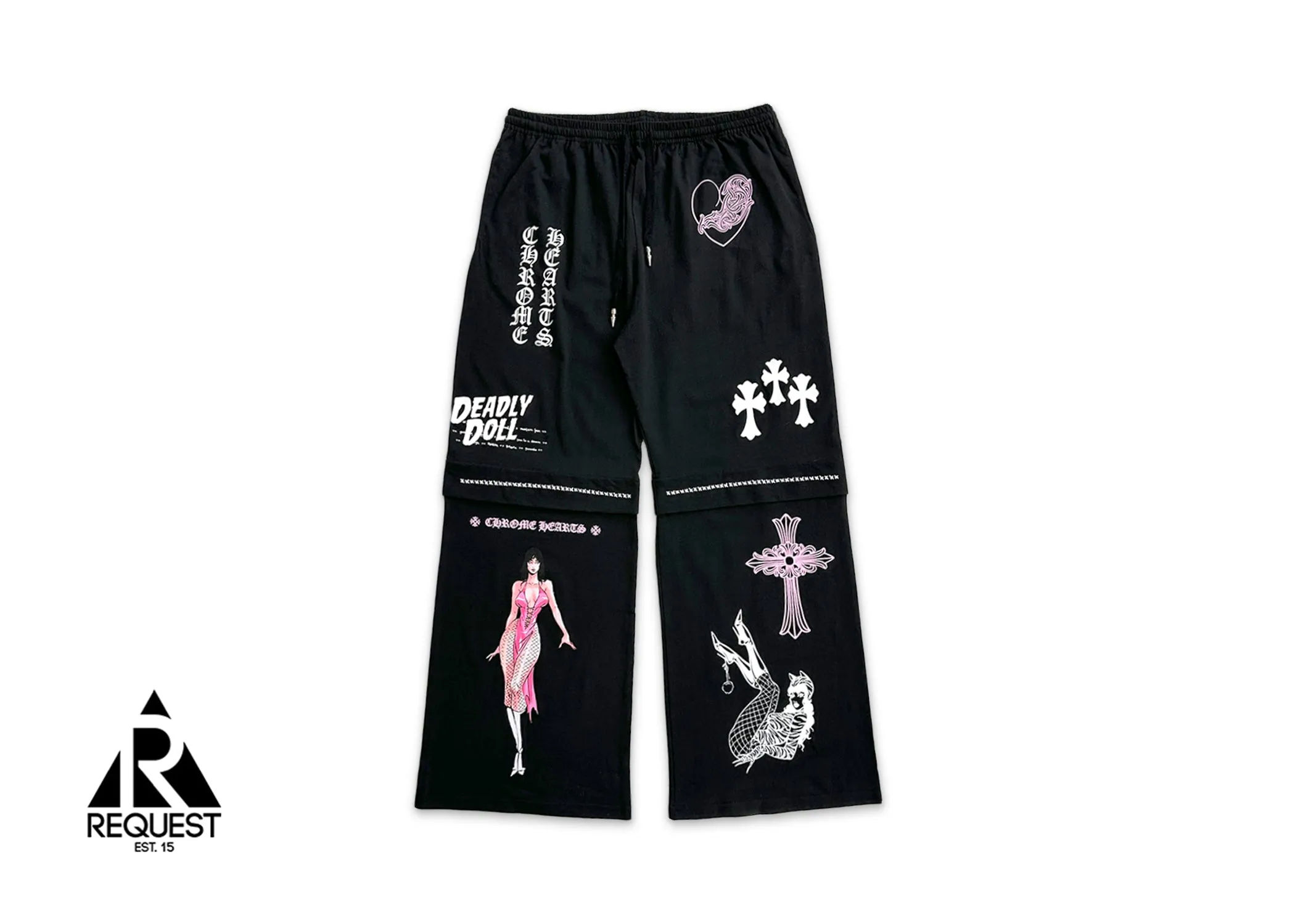 Deadly Doll Flared Sweatpants "Black"