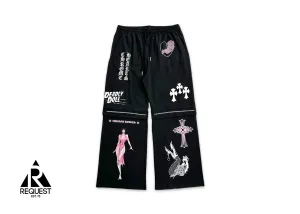Deadly Doll Flared Sweatpants "Black"
