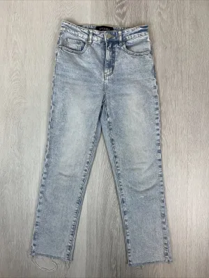 Decjuba Denim Womens Blue Light Wash Jeans Size 8