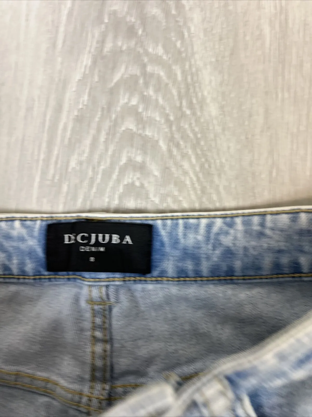 Decjuba Denim Womens Blue Light Wash Jeans Size 8