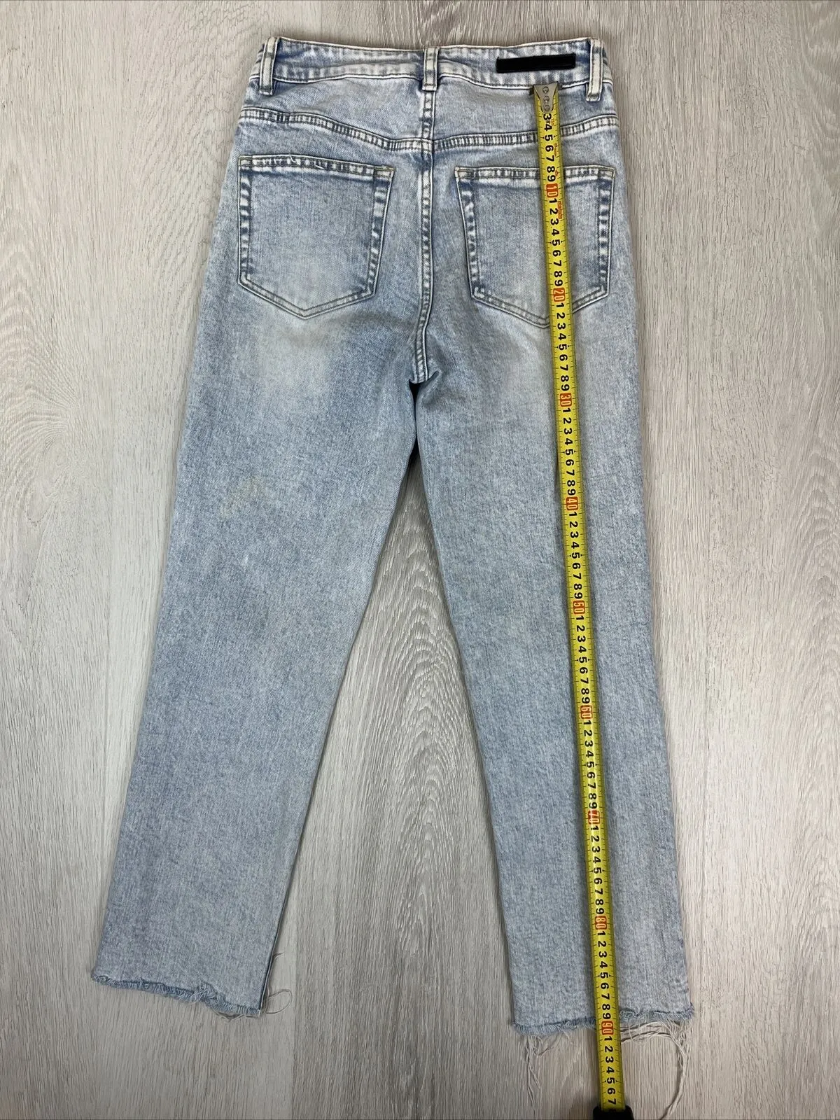 Decjuba Denim Womens Blue Light Wash Jeans Size 8