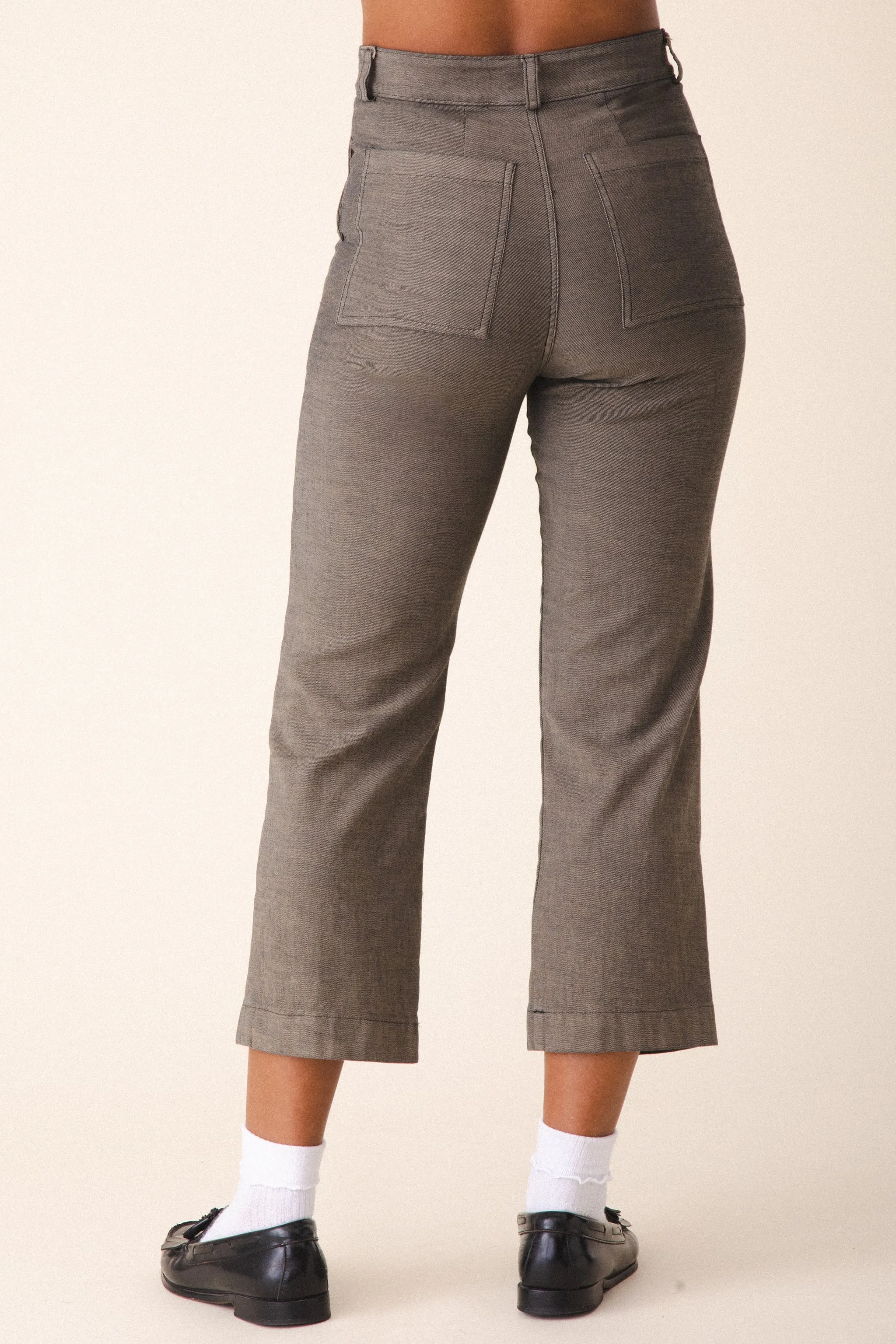 Denim Boiler Pant in Khaki