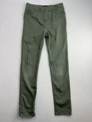 DKNY Girls Khaki Green Leggings Pants Size 7 Years