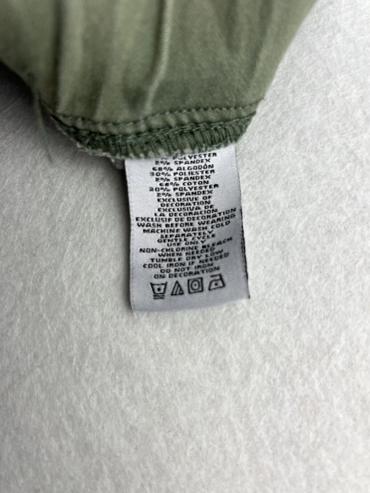 DKNY Girls Khaki Green Leggings Pants Size 7 Years