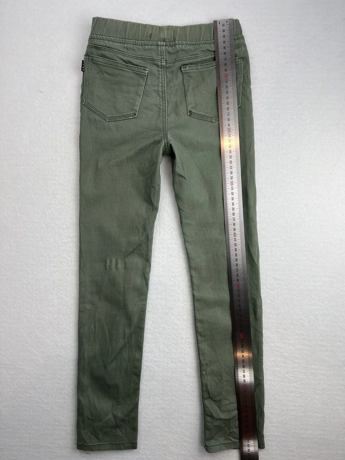 DKNY Girls Khaki Green Leggings Pants Size 7 Years
