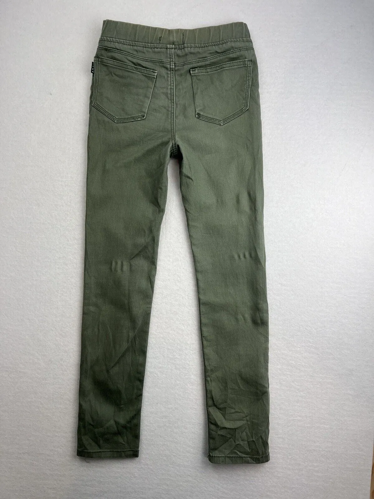 DKNY Girls Khaki Green Leggings Pants Size 7 Years
