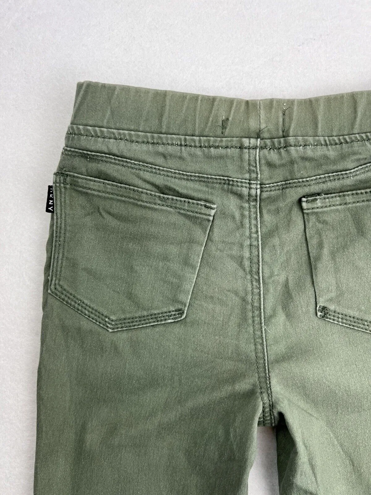 DKNY Girls Khaki Green Leggings Pants Size 7 Years