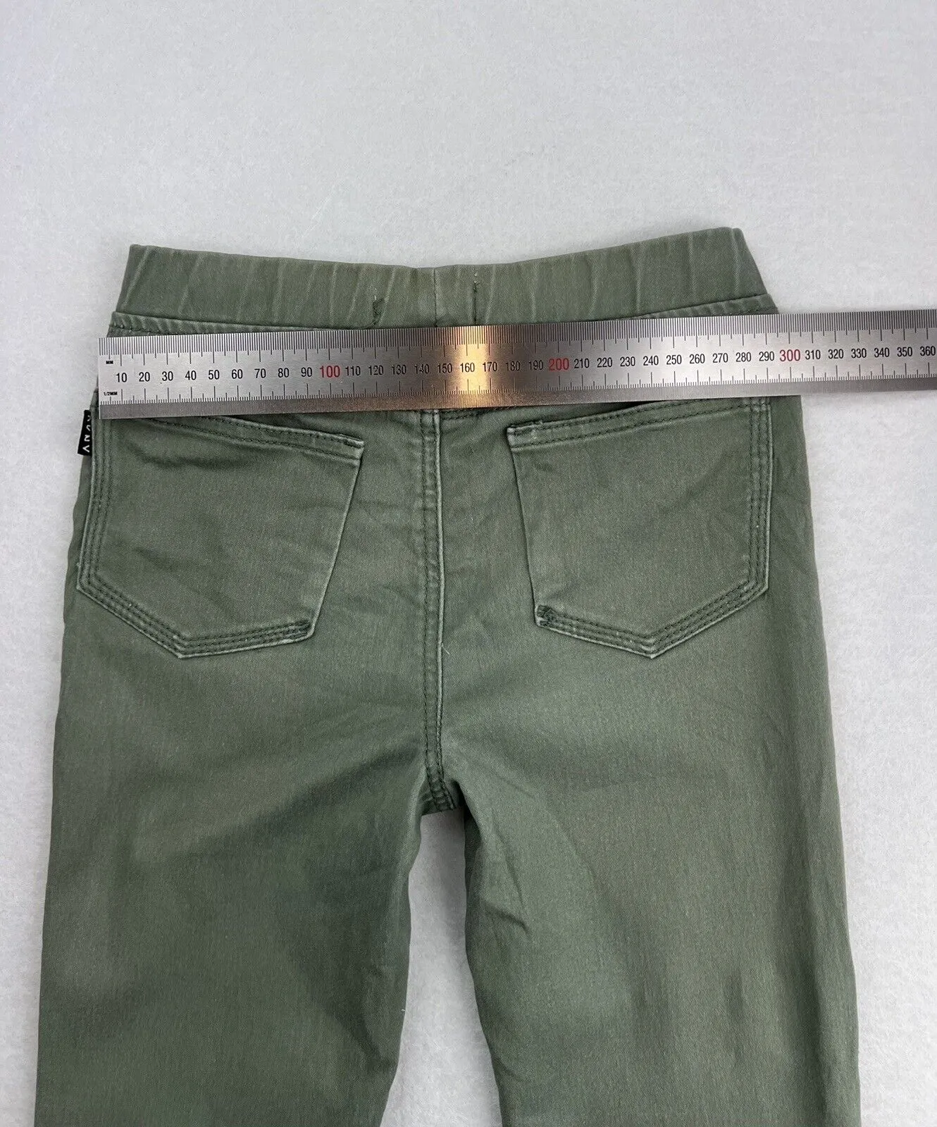 DKNY Girls Khaki Green Leggings Pants Size 7 Years