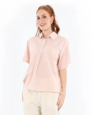 Double Pocket Henley Cotton Shirt